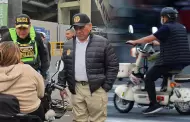 Fiscalización de motos eléctricas: Ministro del Interior anuncia medidas para estos vehículos durante operativo