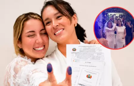 Bolivia registra su primer matrimonio entre personas del mismo sexo