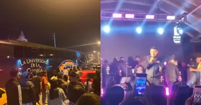 Armon�a 10 abandona concierto en Manchay tras presunta balacera