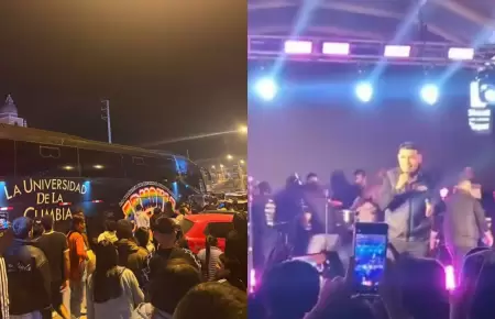 Armon�a 10 abandona concierto en Manchay tras presunta balacera