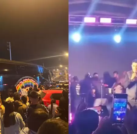Armon�a 10 abandona concierto en Manchay tras presunta balacera