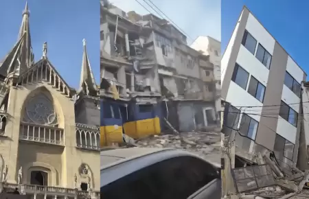 Terremoto de 7.4 en Colombia provoca que varios edificios se desplomen