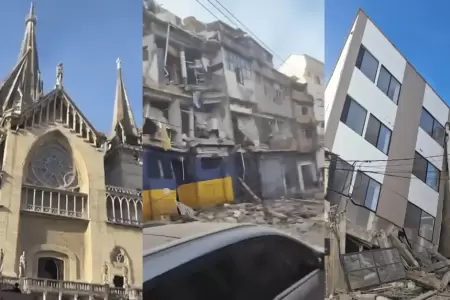 Terremoto de 7.4 en Colombia provoca que varios edificios se desplomen