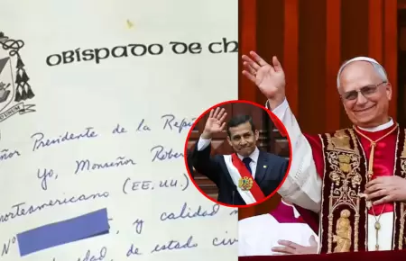 Carta que envi� papa Le�n XIV a Ollanta Humala