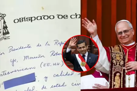 Carta que envi� papa Le�n XIV a Ollanta Humala