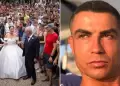 Cristiano Ronaldo y su inesperada reacci�n al ver que miles asistieron a una boda pensando que era la suya
