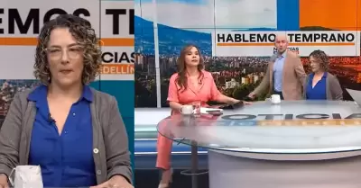 Conductores de TV fueron sorprendidos en vivo por sismo en Colombia
