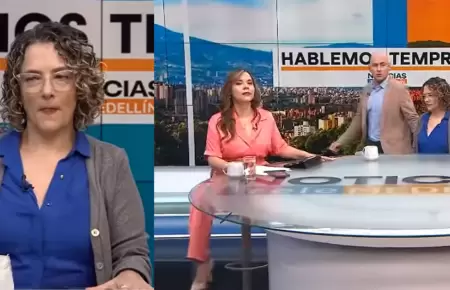 Conductores de TV fueron sorprendidos en vivo por sismo en Colombia