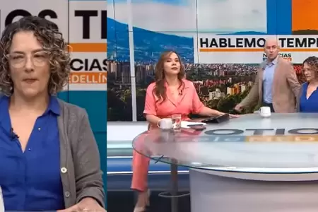 Conductores de TV fueron sorprendidos en vivo por sismo en Colombia