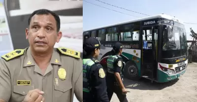 PNP afirma que 70% de buses de transporte p�blico cuenta con bot�n de p�nico