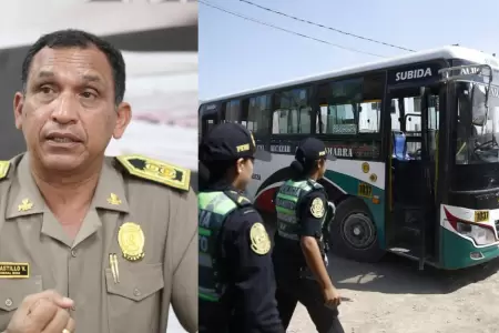 PNP afirma que 70% de buses de transporte p�blico cuenta con bot�n de p�nico