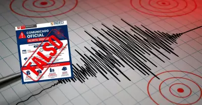 Indeci desmiente alerta de terremoto de 8.2 en Per� hoy, 11 de agosto.