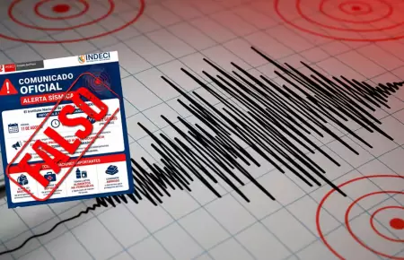 Indeci desmiente alerta de terremoto de 8.2 en Per� hoy, 11 de agosto.