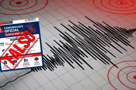 Indeci desmiente alerta de terremoto de 8.2 en Per� hoy, 11 de agosto.