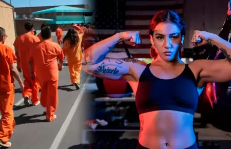 La boxeadora fue detenida.