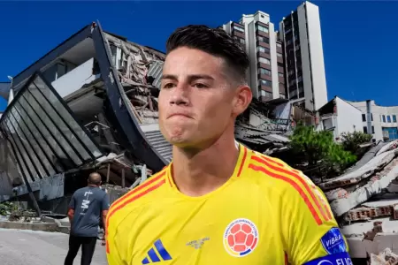 El capit�n colombiano se pronunci� tras sismo