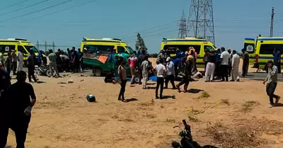Accidente en Egipto: choque de camionetas dej� varias v�ctimas.
