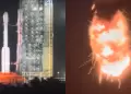 China: Cohete que llevaba sat�lite explota en menos de dos minutos tras despegar