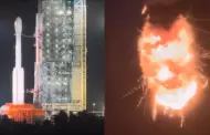 China: Cohete que llevaba satélite explota en menos de dos minutos tras despegar
