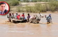 Gobernador de Lambayeque plantea decreto supremo para mover recursos ordinarios ante riesgo de inundaciones