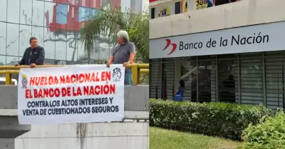 Trabajadores del Banco de la Naci�n anuncian huelga