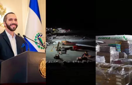 Gobierno de El Salvador hace env�o el primer avi�n de ayuda humanitaria a Colomb