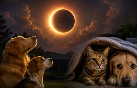 C�mo reaccionar�n perros y gatos al eclipse solar