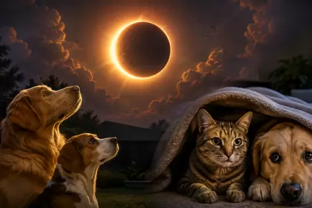 C�mo reaccionar�n perros y gatos al eclipse solar