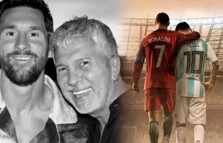 Emotivo mensaje de Cristiano Ronaldo a Messi por la muerte de su padre.