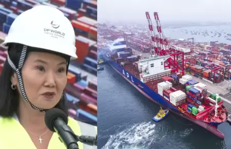 Keiko Fujimori habla sobre la modernizaci�n en el Puerto del Callao