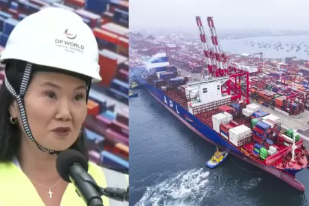 Keiko Fujimori habla sobre la modernizaci�n en el Puerto del Callao