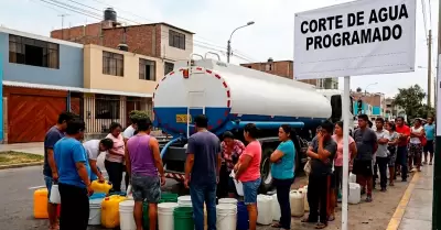 Corte de agua en distritos de Lima.
