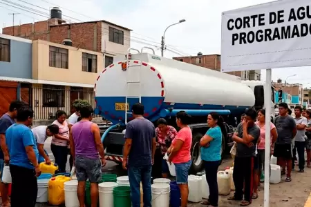 Corte de agua en distritos de Lima.