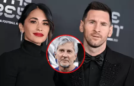 Antonela Roccuzzo reaccion� al post que hizo Messi tras la muerte de su pap�