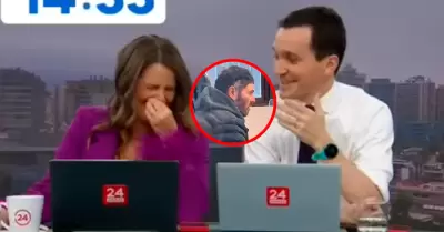 Pese a la seriedad del caso, presentadores no pudieron evitar las risas.