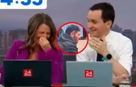 Pese a la seriedad del caso, presentadores no pudieron evitar las risas.