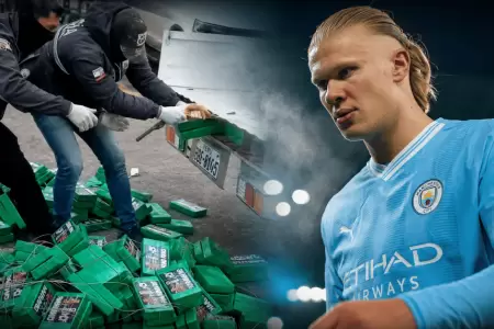 Polic�a de Ecuador encuentra el rostro de Erling Haaland en ladrillos de coca�na