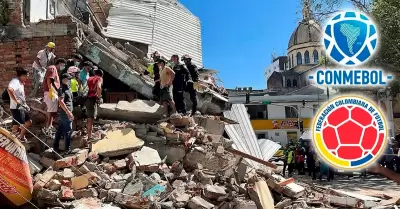 Conmebol y la FCF realizan donaci�n tras terremoto en Colombia.