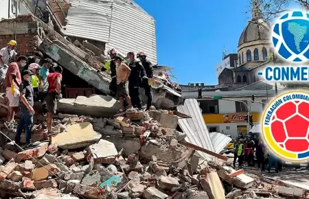 Conmebol y la FCF realizan donaci�n tras terremoto en Colombia.