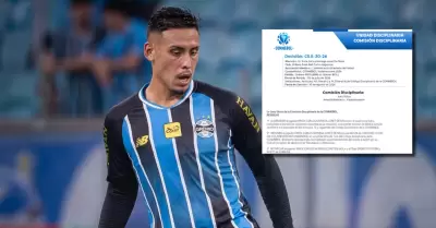 Erick Noriega fue castigado econ�mica y deportivamente por CONMEBOL