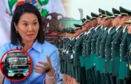Keiko Fujimori anuncia reunión con transportistas y destaca acciones de la policía ante ola de extorsiones