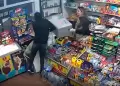 Ladr�n ingresa a robar a una bodega y termina siendo golpeado por dos trabajadoras con una caja de cerveza