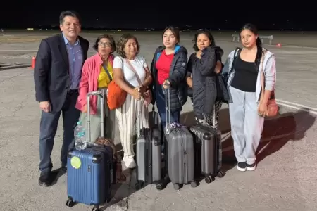 Peruanas repatriadas llegaron a salvo tras terremoto en Colombia,
