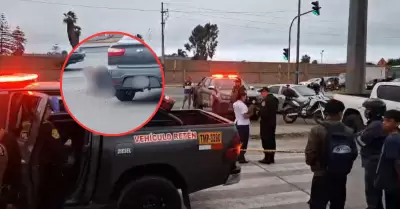 Veh�culo de atacado a balazos en el Callao y un hombre muere en el atentado