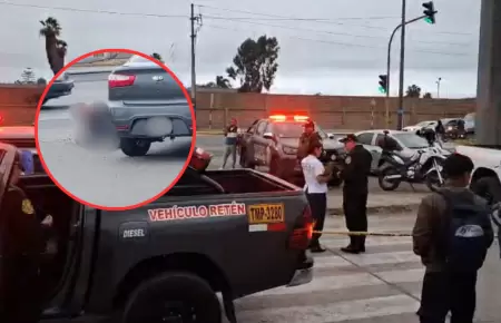 Veh�culo de atacado a balazos en el Callao y un hombre muere en el atentado