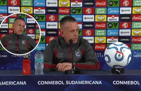 Horacio Melgarejo, DT de Cienciano, realiza desplante a periodista