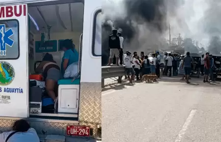 Primer fallecido en paro de transportistas de Ucayali por bloqueo de carretera