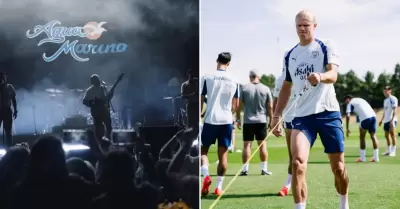 Manchester City con cumbia de Agua Marina