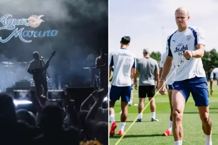 Manchester City con cumbia de Agua Marina