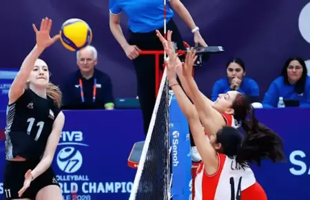 Per� perdi� 3-2 ante Argentina por los playoffs del Mundial de V�ley Sub-17